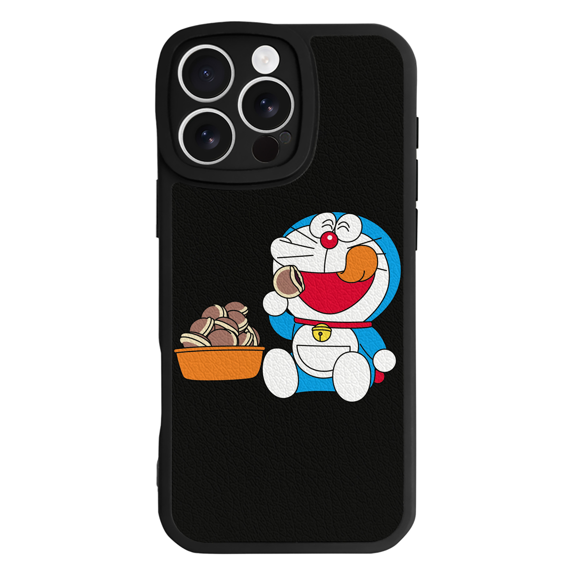 （画像用） ドラえもん Doraemon 【iPhone 16シリーズ対応】シリコンスマホケース（レザー調） 材質：シリコン